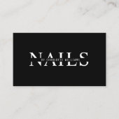 Moderner, schwarzer QR-Code Visitenkarte (Vorderseite)