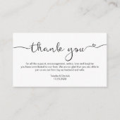 Moderner schwarzer rustikaler Schriftart, Hochzeit Begleitkarte (Vorderseite)