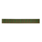 Moderner Schwarzer Schottisch Tartan Kariert Class Satinband (Vorderseite)