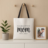Moderner Schwarzer Script etablierter Mama-Individ Tasche