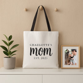 Moderner Schwarzer Script etablierter Mama-Individ Tasche