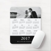Moderner Schwarzer Streifen 2017 Kalender und Foto Mousepad (Mit Mouse)