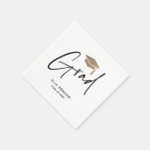 Moderner, schwarzer und weißer Abschluss Serviette (Ecke)