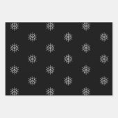 Moderner schwarzer und weißer Weihnachtsstar Geschenkpapier Set (Vorderseite 3)