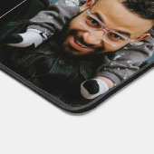 Moderner Schwarzer Vierer-Foto Bester Vater je Schreibtischunterlage (Ecke)