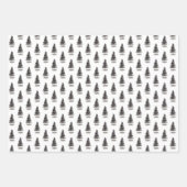 Moderner Schwarzer Winter Pineca Geschenkpapier Set (Vorderseite 3)