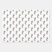 Moderner Schwarzer Winter Pineca Geschenkpapier Set (Vorderseite 2)