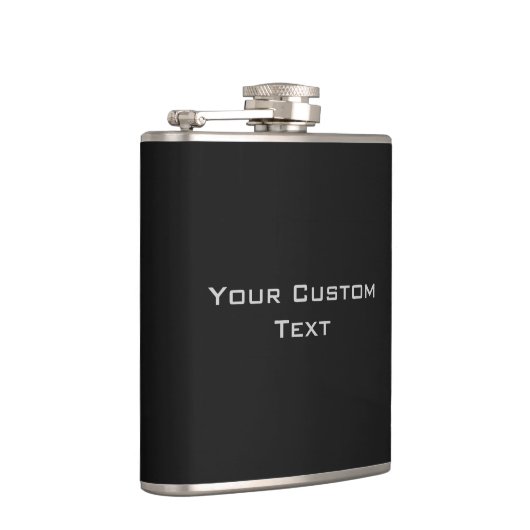 Moderner Schwarzer Zoll Flachmann (Rechts)