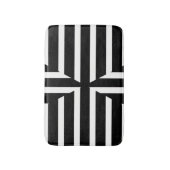 Moderner Schwarzweiss-Körper stripes Badmatte Badematte (Vorderseite Vertikal)