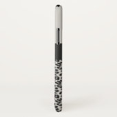 Moderner Schwarzweiss-Tierleoparddruck Case-Mate iPhone Hülle (Hinten/Rechts)