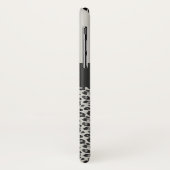 Moderner Schwarzweiss-Tierleoparddruck Case-Mate iPhone Hülle (Hinten/Links)