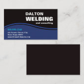 Moderner Schweißdienst und Metallbearbeitung Visitenkarte (Vorne/Hinten)