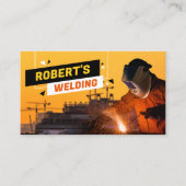 Moderner Schweißkontraktor für Schweißkunstwerksto Visitenkarte (Vorderseite)