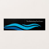 Moderner Schwimmbadservice Visitenkarten (Außenseite Aufgefaltet)