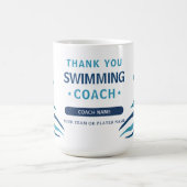 Moderner Schwimmteam-Trainer Kaffeetasse (Mittel)