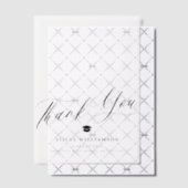 Moderner Script-Abschluss danke überlagern Pergament Einladungen (Versetzt (Einladung))