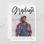 Moderner Script-Abschluss - Multi-Foto Ankündigung (Vorderseite)