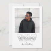 Moderner Script-Abschluss - Multi-Foto Ankündigung (Rückseite)