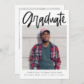 Moderner Script-Abschluss - Multi-Foto Ankündigung (Vorne/Hinten)