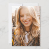 Moderner Script Black Gold 2024 Foto Abschluss Ankündigung (Rückseite)