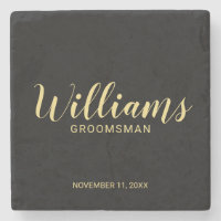 Moderner Script Black&Gold Personalisierter Trauze