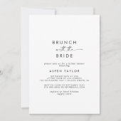 Moderner Script Brunch mit Bride Brautparty Einladung (Vorderseite)