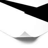 Moderner Script Cap Toss School Uni-Abschluss Poster (Ecke)