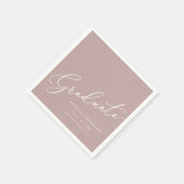 Moderner Script Graduate Einftiger Abschluss Serviette (Ecke)