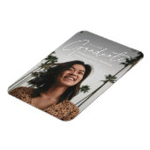 Moderner Script Graduate Foto Abschluss Magnet (Linke Seite)