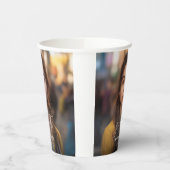 Moderner Script Graduate Foto Abschluss Pappbecher (Links)