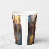 Moderner Script Graduate Foto Abschluss Pappbecher (Rechts)