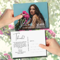 Moderner Script Graduate Foto Abschluss Vielen Dan