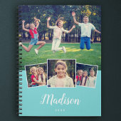 Moderner Script-Individuelle Name Cool 4 Foto Coll Notizblock