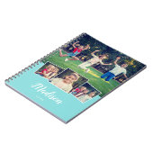 Moderner Script-Individuelle Name Cool 4 Foto Coll Notizblock (Linke Seite)