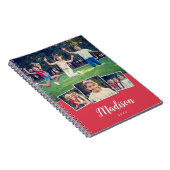 Moderner Script-Individuelle Name Cool 4 Fotomater Notizblock (Rechte Seite)