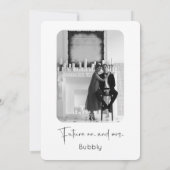 Moderner Script-Polterabend Einladung (Rückseite)