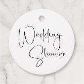 Moderner Script-Polterabend Geschenkanhänger (Vorderseite)