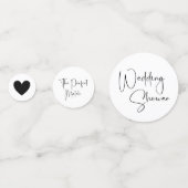 Moderner Script-Polterabend Konfetti (Rückseiten)