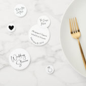 Moderner Script-Polterabend Konfetti (Gruppe)