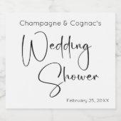 Moderner Script-Polterabend Schaumweinetikett (Einzelnes Label)