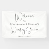 Moderner Script-Polterabend Willkommen Banner (Horizontal)