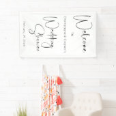 Moderner Script-Polterabend Willkommen Banner (Insitu)