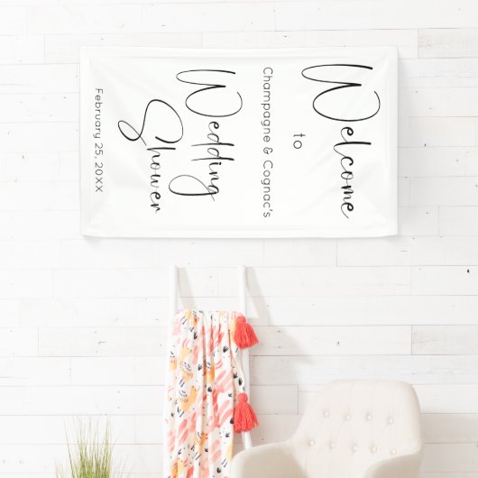 Moderner Script-Polterabend Willkommen Banner (Insitu)