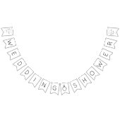 Moderner Script-Polterabend Wimpelkette (Alle)