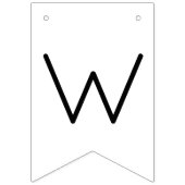 Moderner Script-Polterabend Wimpelkette (Zweite Fahne)