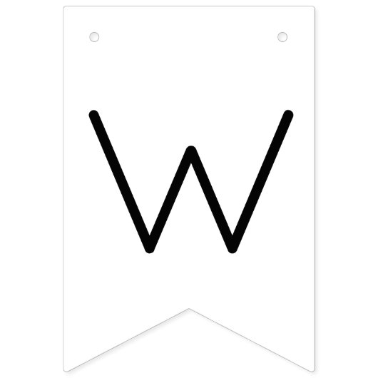 Moderner Script-Polterabend Wimpelkette (Zweite Fahne)