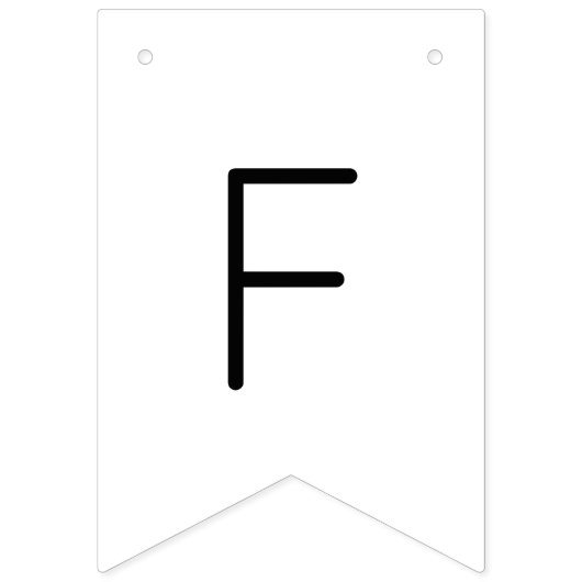 Moderner Script-Polterabend Wimpelkette (Zweite Fahne)