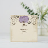 Moderner Scroll Tree of Life Spring Summer Einladung (Stehend Vorderseite)