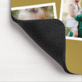 Moderner Senf mit mehreren Fotos Mousepad (Ecke)