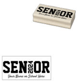 Moderner Senior Block Letter | Jährlicher Abschlus Gummistempel (Stempel)